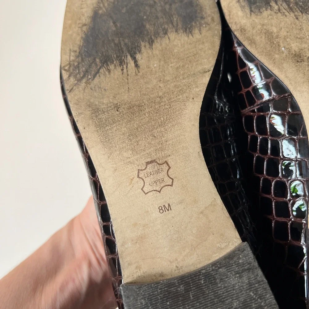 Sam & Libby croc embossed